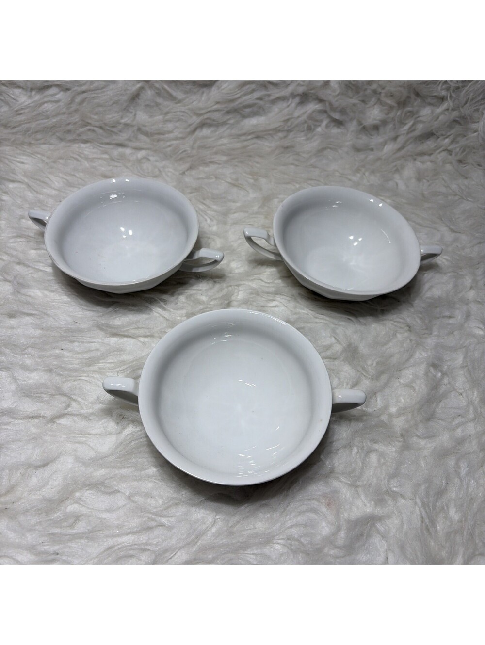 Rosenthal Maria White 3 Cream Soup Bowls